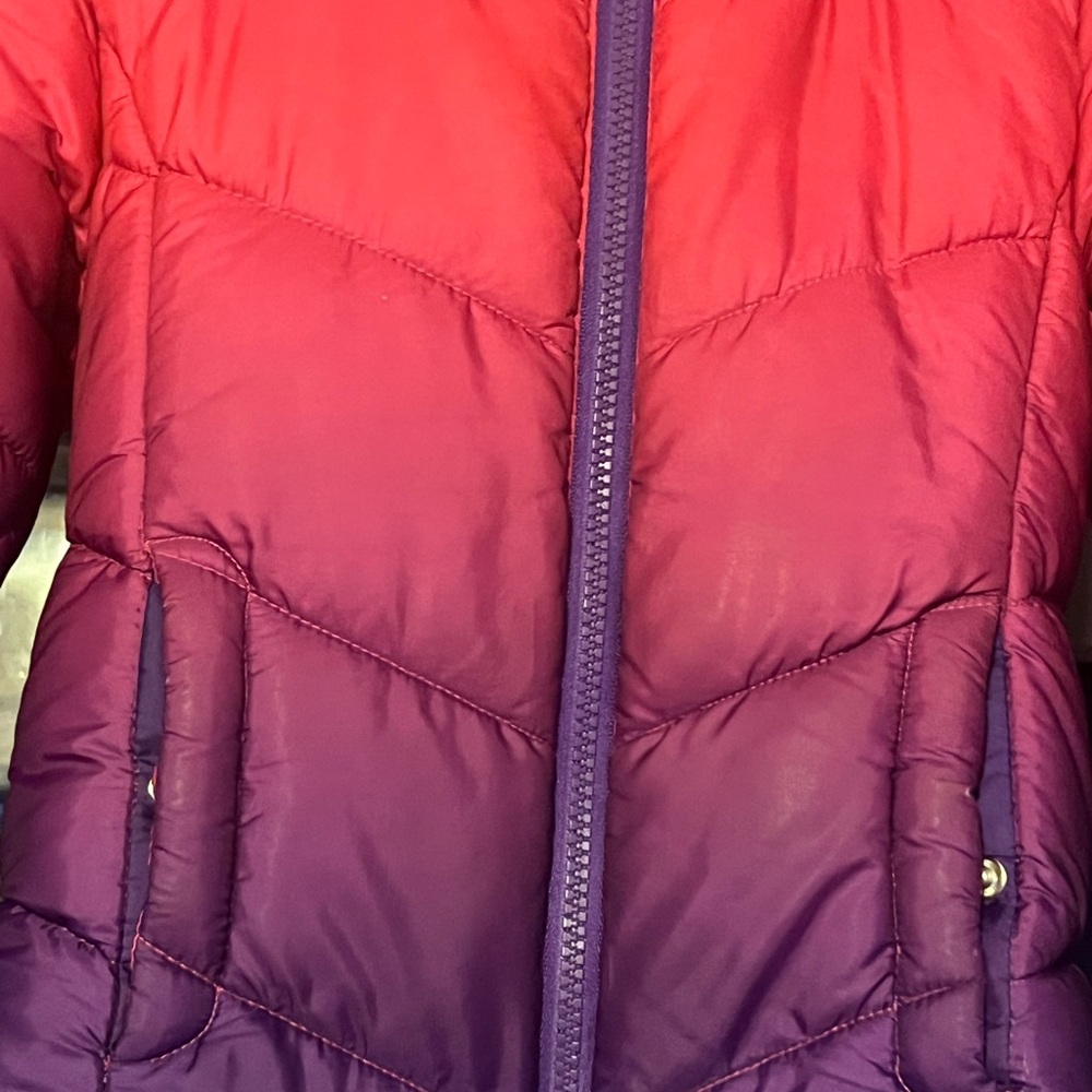 SO Girls size XXS 4 year Pink Puffer Jacket with Fur Hood - Picture 3 of 5